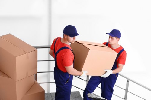 Office furniture dismantling and reassembly during a New Cross move