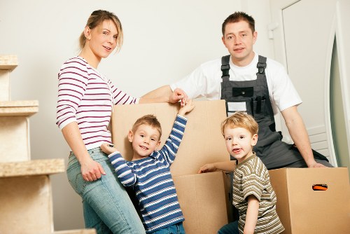 Removal team planning a flat move in New Cross