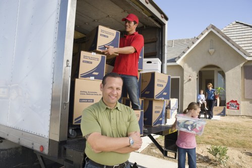 Man and van service handling boxes and household items in New Cross