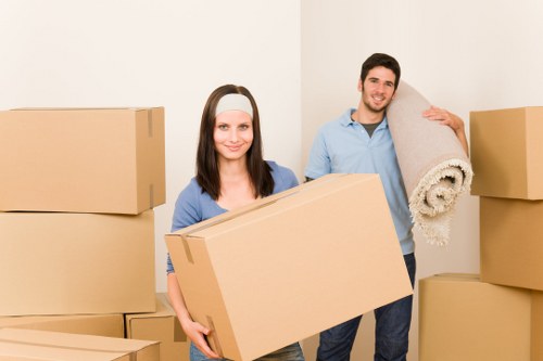 Careful loading of sofas and household furniture for a local move