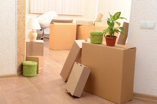 Careful transport of boxes and household items in South East London