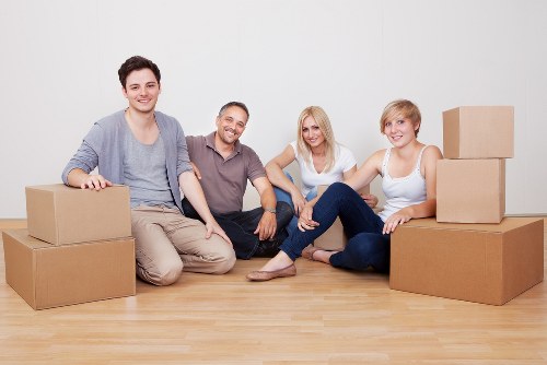 Preparation checklist and boxed office contents for a New Cross relocation